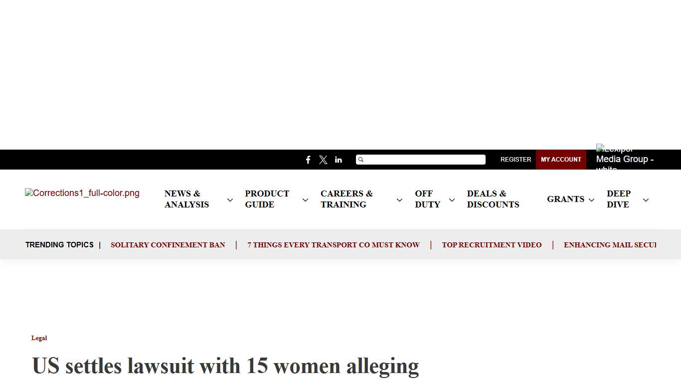 US settles lawsuit with 15 women alleging sexual abuse at Fla. prison